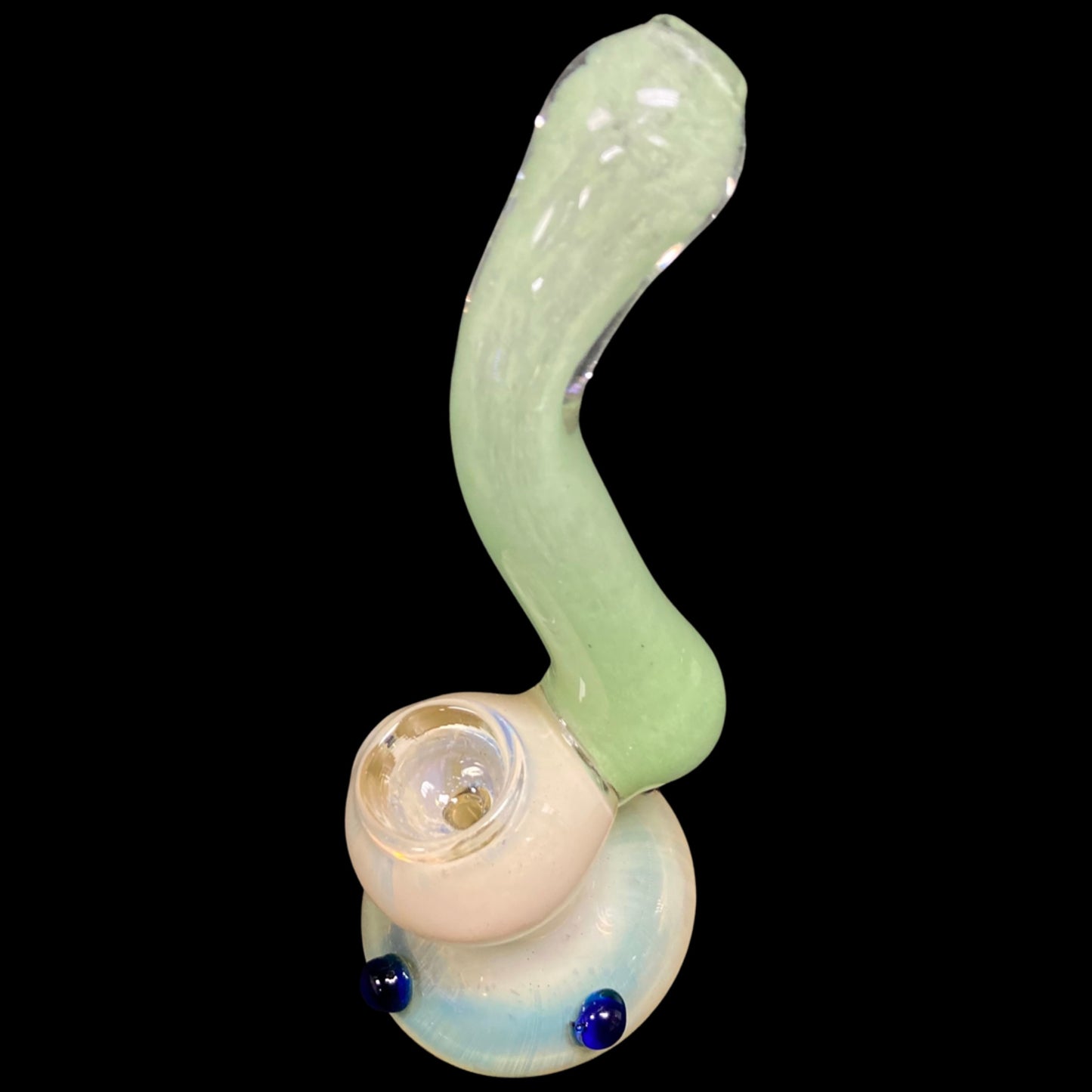 Venus Green Glass Bubbler