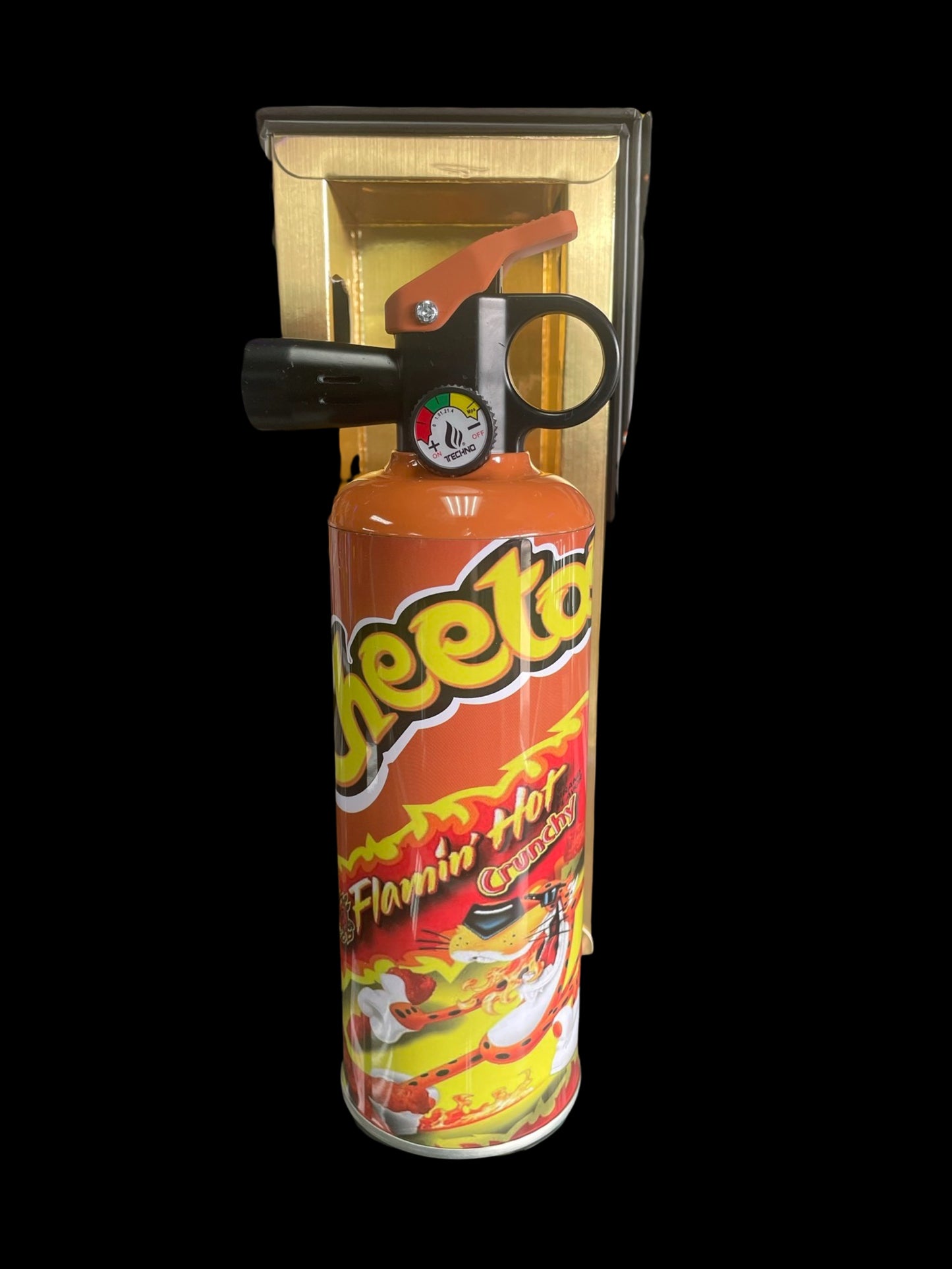 Fire extinguisher torch