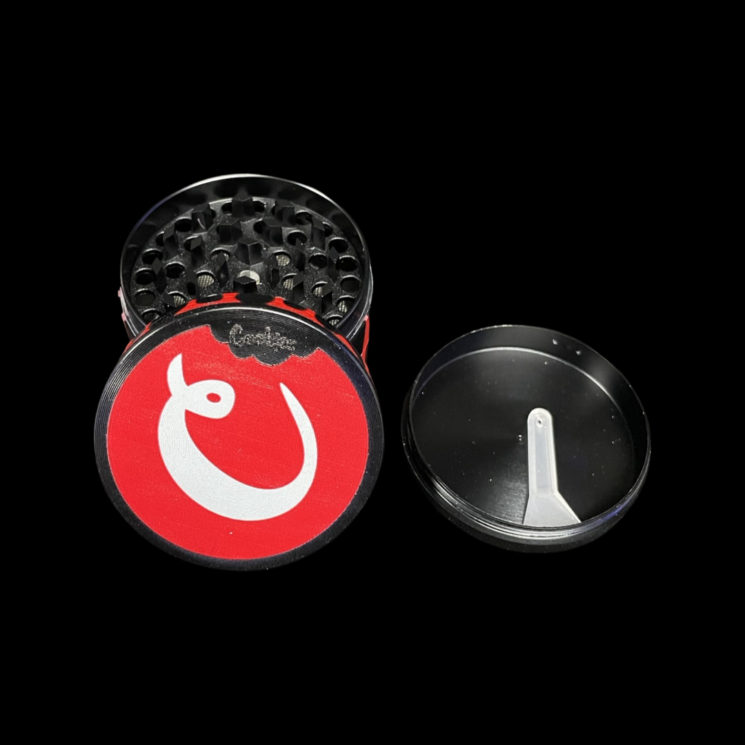 Cookies, metal herb grinder, 50 mm