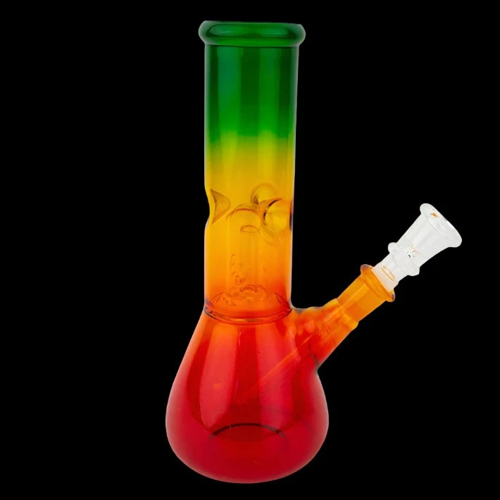 8" Rasta Beaker Glass Water Pipe