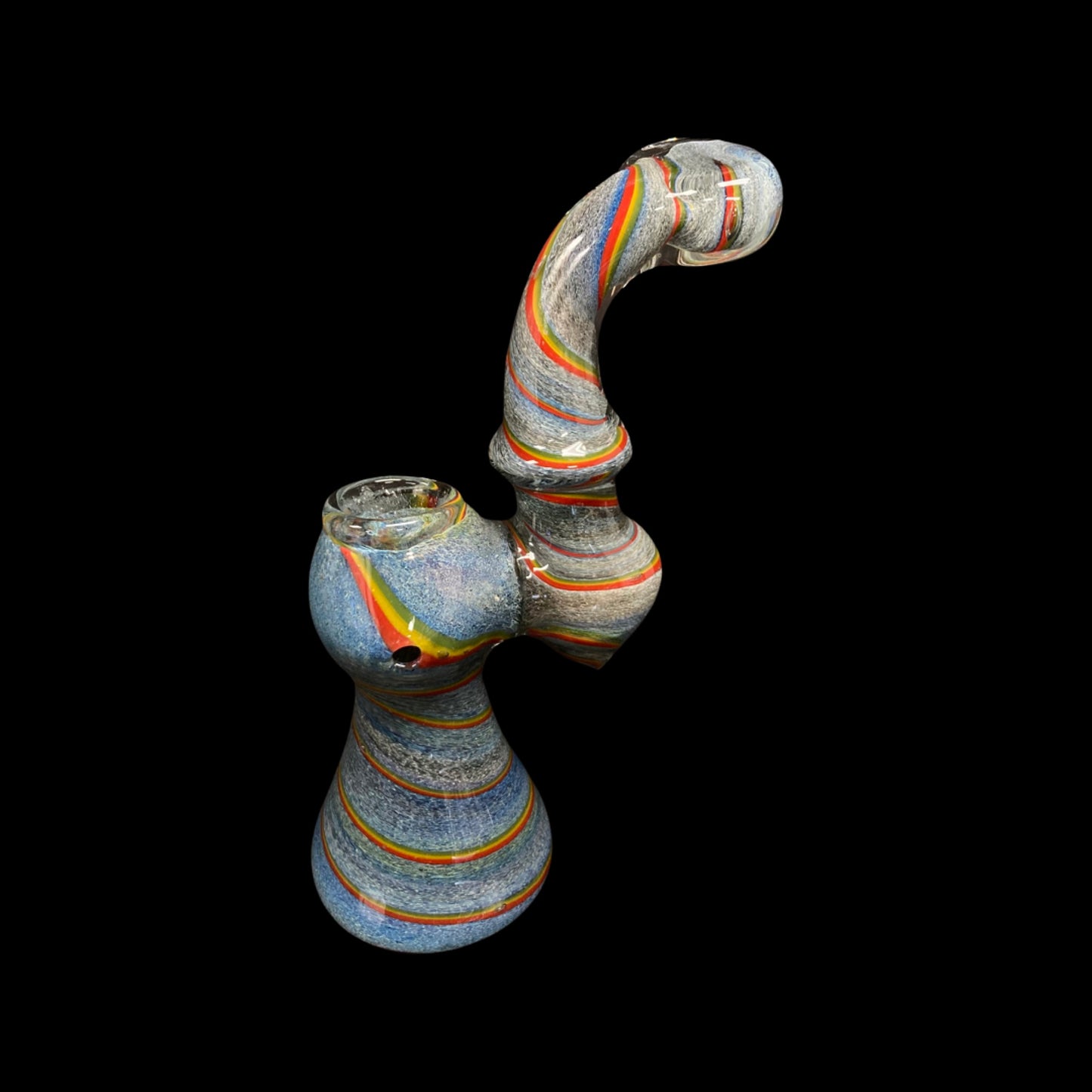 Blue Bubblers with Rasta Stripe