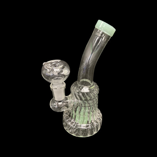 Spiral Glass bubbler 14mm bowl