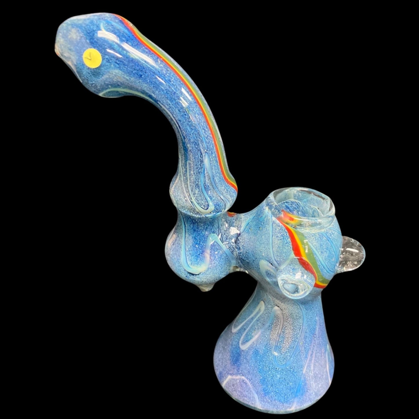 Blue Bubblers with Rasta Stripe