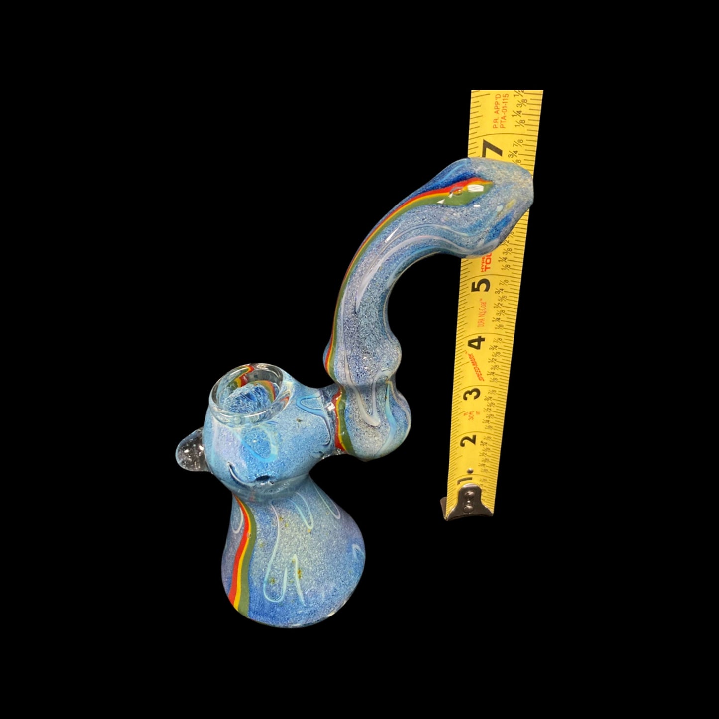Blue Bubblers with Rasta Stripe