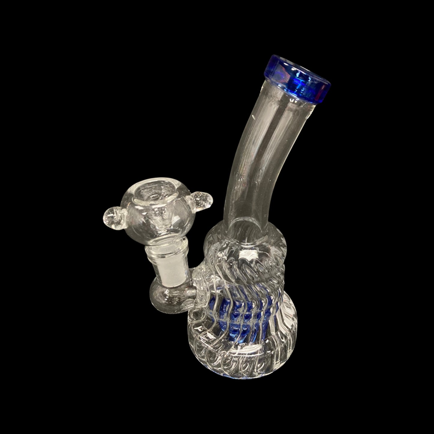 Spiral Glass bubbler 14mm bowl
