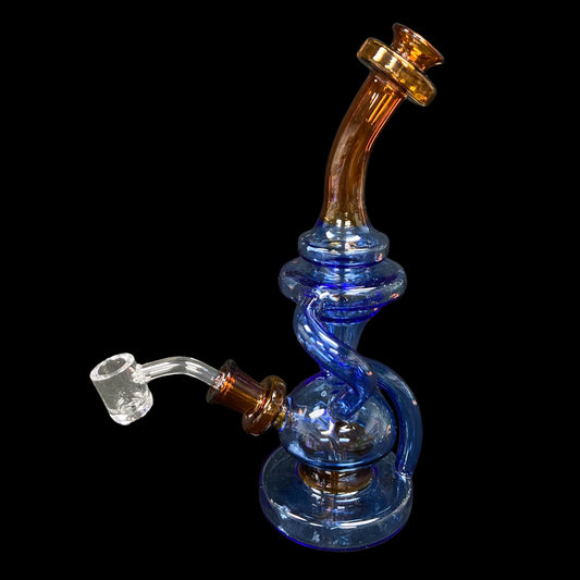 Glass water pipe dab recycler