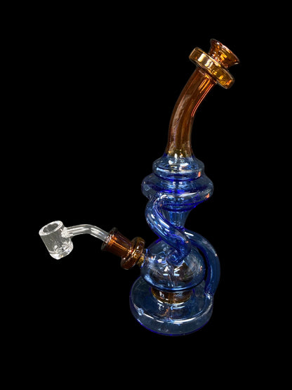 Glass water pipe dab recycler