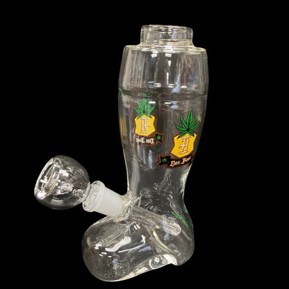 Boot glass water pipe bubbler