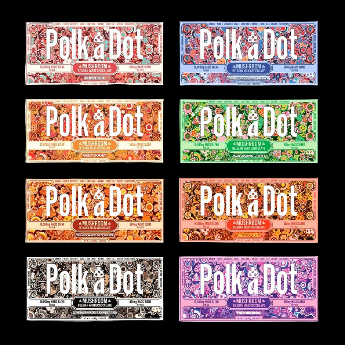 Polk a Dot Mushroom Chocolates 10,000MG