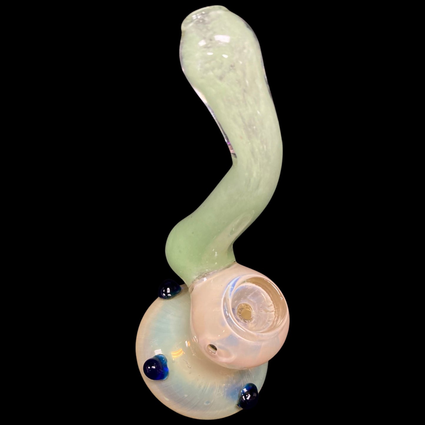 Venus Green Glass Bubbler