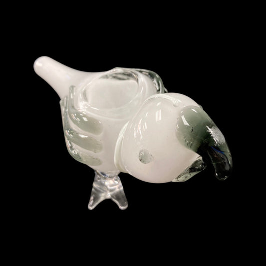 Glass Parrot Bird Hand Pipe