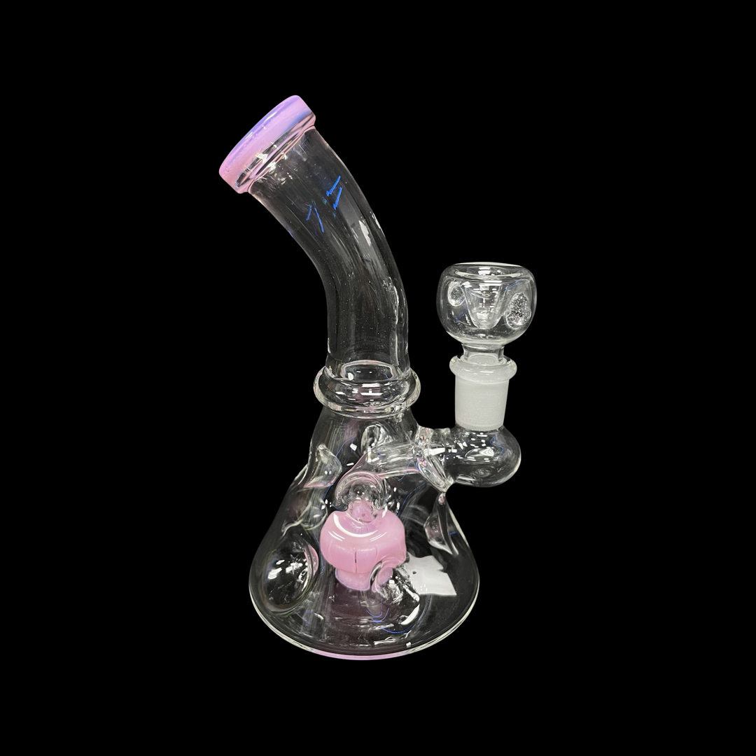 6 inch Pink Bubbler / Rig
