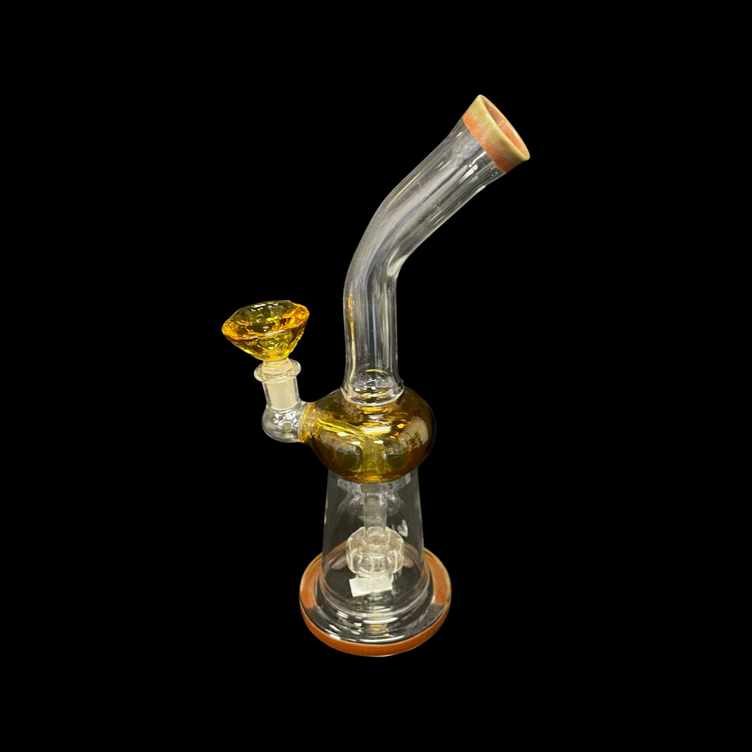 glass water pipe bomb with infuser perk 11 inch