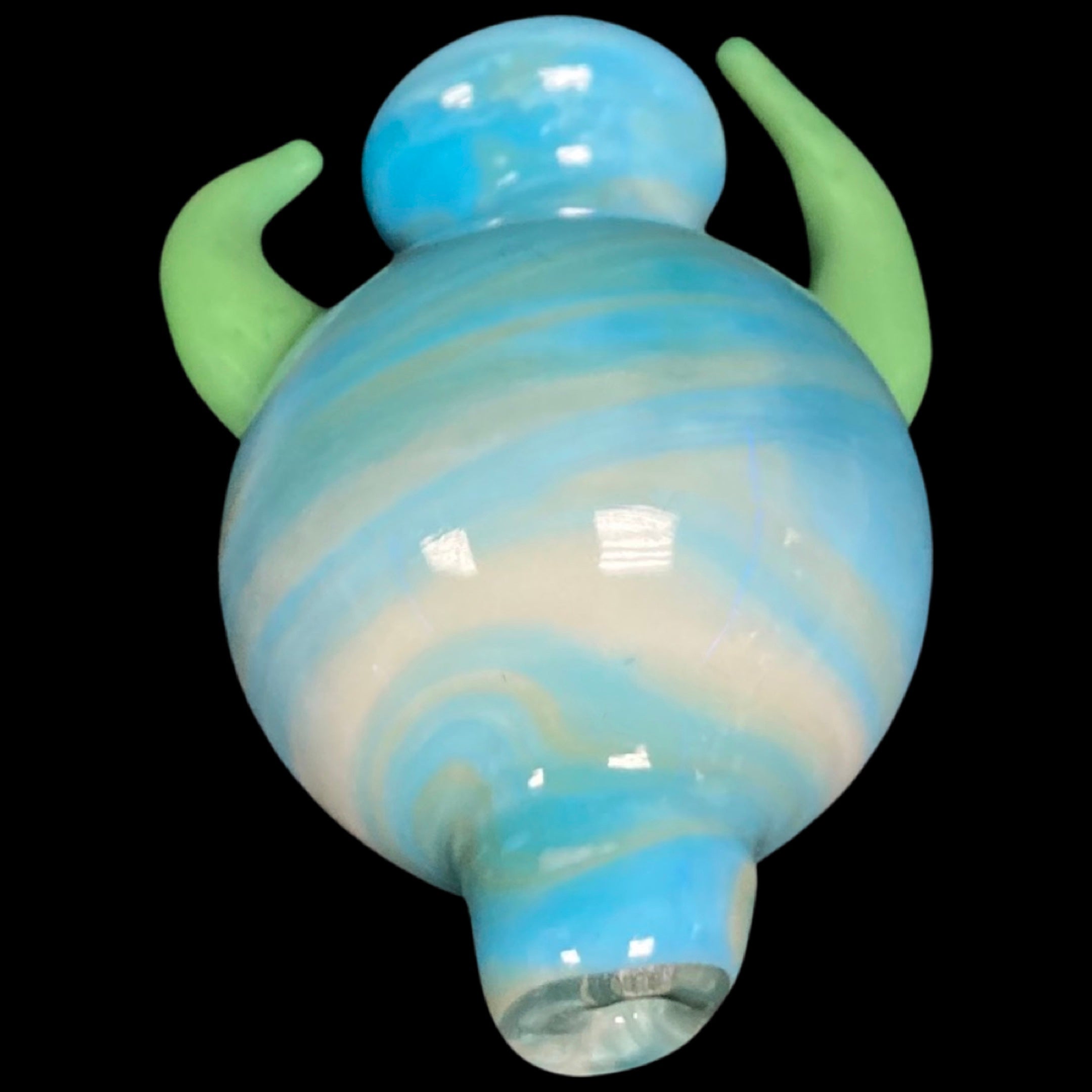Horned Neptune Glass Carb Cap – High Times Supply