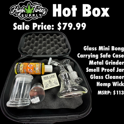 Hot Box. Mini Bong Gift Set