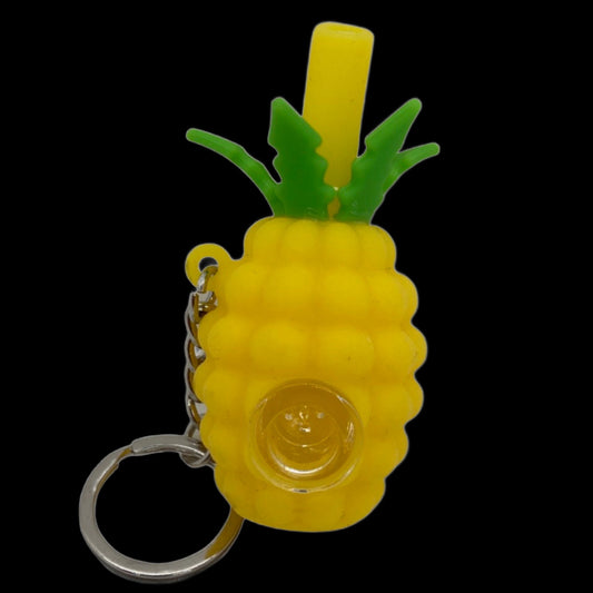 Tiny Keychain Pineapple Pipe