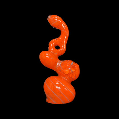 6.5” Orange Bubbler
