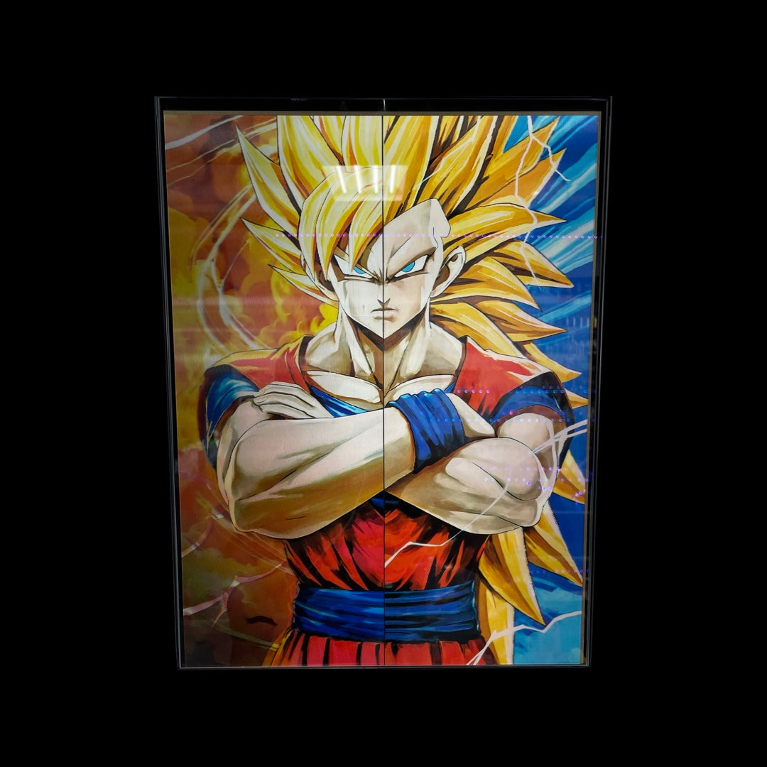 DBZ Goku holographic poster super sayain