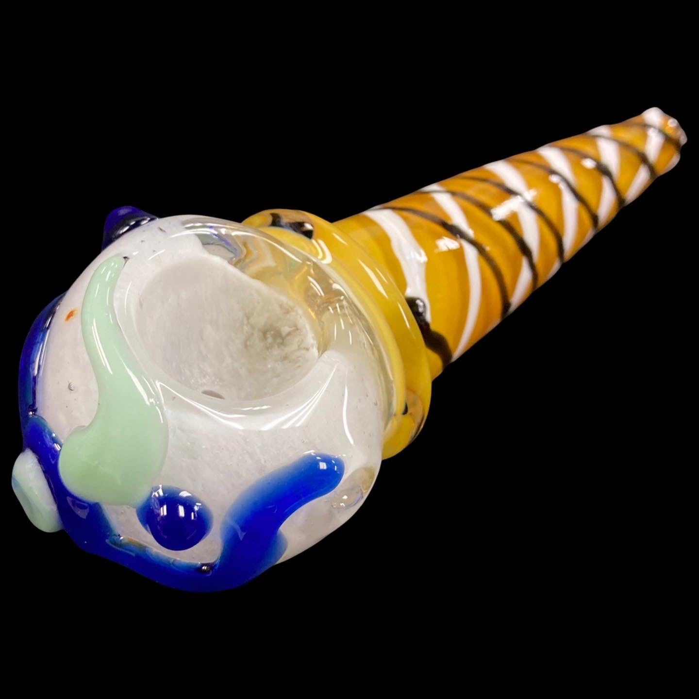 Glass Ice Cream Cone Pipe