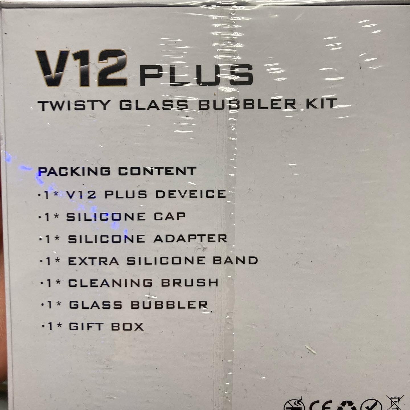 V12 Glass Blunt Bubbler Kit
