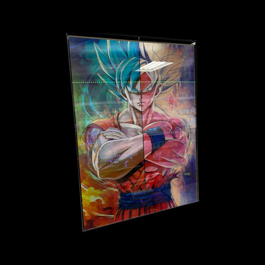 DBZ Goku holographic poster super sayain
