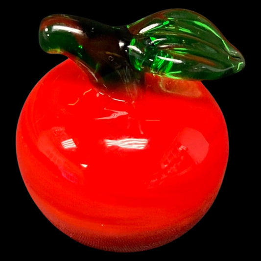 Glass Red Apple Carb Cap