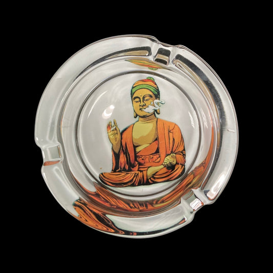 glass ashtray Buddha