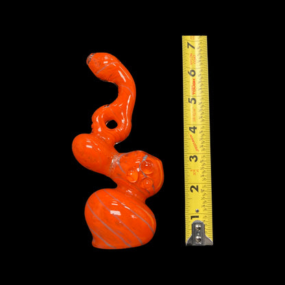 6.5” Orange Bubbler