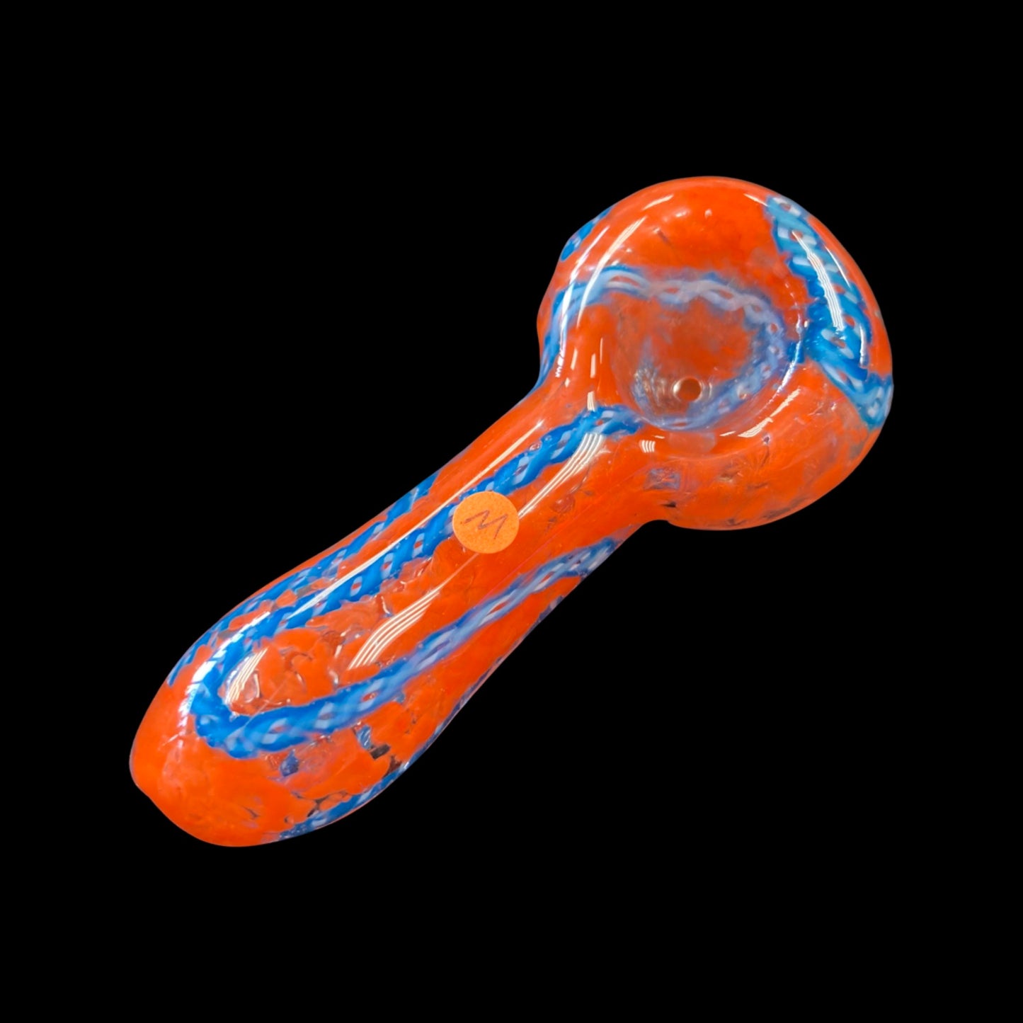 Striped glass Hand Pipe